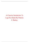 Test Bank For A Concise Introduction to Logic 14th Edition By Patrick J&period; Hurley&vert; All Chapters 1-14&vert; 9780357798683&vert; LATEST&vert; 2025