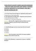 TEXAS PRIVATE SECURITY BOARD QUALIFIED MANAGER &ndash; PRACTICE EXAM QUESTIONS AND CORRECT ANSWERS  &lpar;VERIFIED ANSWERS&rpar; PLUS RATIONALES 2026 Q&A &vert;  INSTANT DOWNLOAD PDF 