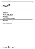 A-level Psychology &lpar;7182&sol;2&rpar; &ndash; Paper 2&colon; Psychology in Context Mark Scheme &lpar;AQA&rpar;