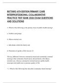 BUTTARO 6TH EDITION PRIMARY CARE INTERPROFESSIONAL COLLABORATIVE PRACTICE TEST BANK 2026 EXAM QUESTIONS AND SOLUTIONS