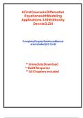 A First Course in Differential Equations with Modeling Applications&comma; 12th Edition by Dennis G&period; Zill