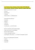 Laser Technician Exam &vert;Questions &lpar;Latest Update 2025&vert;2026&rpar; With Correct Answers &vert;Solutions &vert;Verified &vert;Already A&plus; Graded &lpar;100&percnt; Pass&rpar;