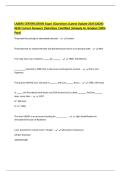 LASERS CERTIFICATION Exam &vert;Questions &lpar;Latest Update 2025&vert;2026&rpar; With Correct Answers &vert;Solutions &vert;Verified &vert;Already A&plus; Graded &lpar;100&percnt; Pass&rpar;