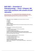 NUR 2063 &lowbar; NUR2063&lowbar; Essentials of Pathophysiology Exam 1 &lowbar; Rasmussen University &lowbar; Verified Questions and Answers &lowbar; A&plus; Graded &lowbar; Latest 2025&lowbar;2026 Edition&period;pdf