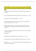 MAE 284 EXAM 1 Conceptual &vert;Questions &lpar;Latest Update 2025&vert;2026&rpar; With Correct Answers &vert;Solutions &vert;Verified &vert;Already A&plus; Graded &lpar;100&percnt; Pass&rpar;