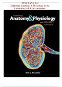 Test Bank for Exploring Anatomy & Physiology in the Laboratory 4th Edition Erin Amerman &vert; Complete Q&A
