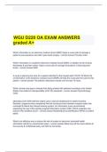 WGU D220 Organizational Behavior &lpar;OA Exam&rpar; &ndash; Verified Exam Answers &lpar;Graded A&plus;&rpar;