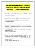 RVT ARDMS EXAM REVIEW CORRECT  QUESTIONS AND VERIFIED DETAILED  ANSWERS &vert;ALREADY GRADED A&plus;