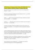 MKT4310 Exam 3&vert;Questions &lpar;Latest Update 2025&vert;2026&rpar; With Correct Answers &vert;Solutions &vert;Verified &vert;Already A&plus; Graded &lpar;100&percnt; Pass&rpar;
