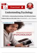 TEST BANK - Understanding Psychology&comma; 15th Edition By Robert Feldman &lpar;McGraw Hill&comma; 2024&rpar;  Isbn&colon; 9781264196272 &ndash; All 17 Chapters Covered