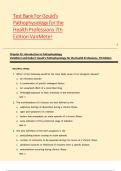 GOULD'S Pathophysiology for the Health Professions 7th Ed. (Van Meter) | Test Bank 2025 Verified Q&A