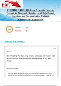 CHEM120 &sol;CHEM 120 Exam 3 Intro to General&comma; Organic & Biological Chemistry with Lab &vert;Actual Questions and Answers Latest Updated 2025&sol;2026 &lpar;Graded A&plus;&rpar;-Chamberlain
