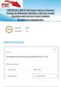 CHEM120 &sol;CHEM 120 Exam 3 Intro to General&comma; Organic & Biological Chemistry with Lab &vert;Actual Questions and Answers Latest Updated 2025&sol;2026  &lpar;Graded A&plus;&rpar;-Chamberlain