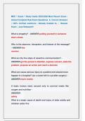 MDC 1 Exam 1 Study Guide 2025&sol;2026 Most Recent Exam &sol;  Actual Complete Real Exam Questions  &  Correct Answers  &vert; 100&percnt; Verified solutions &vert; Already Graded A&plus; &vert;  Newest  Exam  &vert; Just Released&excl;&excl; 