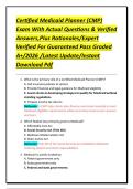 Certified Medicaid Planner &lpar;CMP&rpar; Exam With Actual Questions & Verified Answers&comma;Plus Rationales&sol;Expert Verified For Guaranteed Pass Graded A&plus;&sol;2026 &sol;Latest Update&sol;Instant Download Pdf