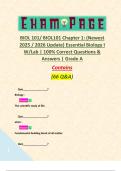 BIOL 101&sol; BIOL101 Chapter 1&colon; &lpar;Newest 2025 &sol; 2026 Update&rpar; Essential Biology I W&sol;Lab &vert; 100&percnt; Correct Questions & Answers &vert; Grade A Contains &lpar;66 Q&A&rpar;  