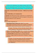 NURS 5433 Midterm Test Study Guide 2025&sol;2026  Accurate Questions and Verified Correct Solutions with  Rationales &vert;&vert; 100&percnt; Guaranteed Pass <Latest Version