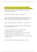 SCMT 3643 Exam 1&vert;Questions &lpar;Latest Update 2025&vert;2026&rpar; With Correct Answers &vert;Solutions &vert;Verified &vert;Already A&plus; Graded &lpar;100&percnt; Pass&rpar;