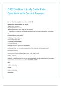 D352 Section 1 Study Guide Exam Questions with Correct Answers&period;