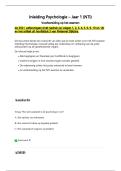 inleiding de psychologie 450 &plus; oefenvragen &plus; antwoord &plus; uitleg NTI EXAMEN 