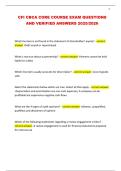 CFI CBCA CORE COURSE EXAM QUESTIONS AND VERIFIED ANSWERS 2025&sol;2026
