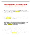 NM ADJUSTER EXAM 2025&sol;2026 QUESTIONS AND VERIFIED ANSWERS &vert; GRADED A&plus;