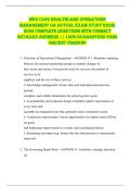 WGU C429 HealtHCare OperatiOns  ManaGeMent Oa aCtUal eXaM stUDY GUiDe  2026 COMplete QUestiOns WitH COrreCt  DetaileD ansWers &vert;&vert; 100&percnt; GUaranteeD pass  <reCent VersiOn> 