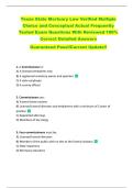 Texas State Mortuary Law Verified Multiple  Choice and Conceptual Actual Frequently  Tested Exam Questions With Reviewed 100&percnt;  Correct Detailed Answers  Guaranteed Pass&excl;&excl;Current Update&excl;&excl; 