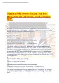 National PSI Broker Exam Post Test Questions and Answers Latest Updates 2025 
