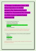 IV Therapy Certification Exam With Actual Questions & Verified Answers&comma;Plus Rationales&sol;Expert Verified For Guaranteed Pass Graded A&plus;&sol;2026 &sol;Latest Update&sol;Instant Download Pdf