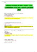 Personal Support Worker NACC Final  Examination Prep and Practice Questions  2025 