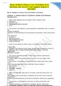 Burns Pediatric Primary Care 7th Edition Test I Questions and Answers 1-46 complete chapters I 2024&sol;2025