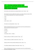 ATI - Testing taking Skills Test Questions and All Correct Answers 2025-2026 Updated&period;