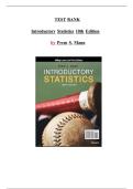 Test Bank for Introductory Statistics&comma; 10th Edition by Prem S&period; Mann