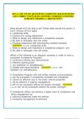 HCCA CHC STUDY QUESTIONS COMPLETE 2024 QUESTIONS AND CORRECT DETAILED ANSWERS &lpar;VERIFIED ANSWERS&rpar; ALREADY GRADED A&plus; BRAND NEW&excl;&excl;