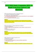 WGU D033 Study Companion 2025&colon; In- Depth Exam Prep&comma; Quizzes&comma; and  Rationales 