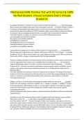 Mechanical HVAC Practice Test with All Correct & 100&percnt; Verified Answers &vert;Actual Complete Exam&vert; Already Graded A&plus;