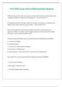 NVLRR Exam with verified detailed solutions 