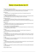 Mosby's Exam Review for CT questions and answers