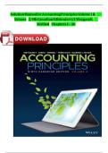 Solution Manual for Accounting Principles Volume 1 & &Tab; Volume 2&comma; 9th Canadian Edition Jerry J&period; Weygandt&comma; &Tab; Verified Chapters 1 &ndash; 20