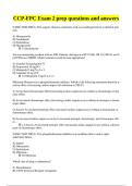 CCP-FPC Exam 2 prep questions and answers