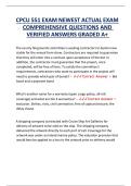 CPCU 551 EXAM NEWEST ACTUAL EXAM COMPREHENSIVE QUESTIONS AND VERIFIED ANSWERS GRADED A&plus; 