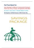 Full Test Bank For Davis Advantage For Wilkinson&rsquo;s Fundamentals Of Nursing &lpar;2 Volume Set&rpar;&colon; Theory&comma; Concepts&comma; And Applications Fifth Edition By Leslie S&period; Treas&comma; Karen L&period; Barnett&comma; Mable H&period; Smith  All Chapters&vert; Verified Answers&vert; With Answer Key