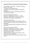 Nursing 204 Final Exam Questions With Complete Solutions
