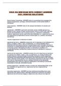COUC 504 NEW EXAM WITH CORRECT ANSWERS 100&percnt; VERIFIED SOLUTIONS&excl;&excl;