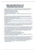 BSN 366 HESI RN Exit V2  2025&sol;2026 Exam Review