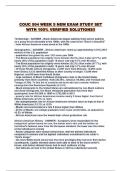 COUC 504 WEEK 5 NEW EXAM STUDY SET WITH 100&percnt; VERIFIED SOLUTIONS&excl;&excl;
