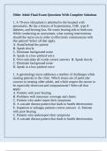 Older Adult Final Exam Questions With Complete Solutions