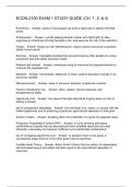ECON-2100 EXAM 1 STUDY GUIDE &lpar;CH&period; 1&comma; 2&comma; & 4&rpar;