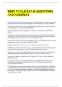 TEEX TCOLE EXAM QUESTIONS AND ANSWERS 